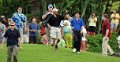 Obama greets supporters after playing a round of golf at the Mid Pacific Country Club in Kailua, Hawaii, Wednesday, Dec. 24, 2008.